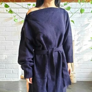 Eggie off shoulder sweater dress